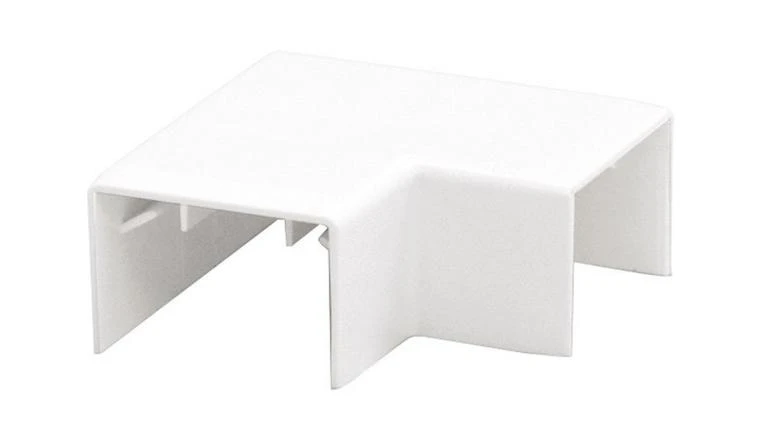 Lot de 2 Angles Plats - Moulures PVC 10 x 20 mm - Ref GPM12205B - Tehalit
