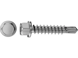 VIS TOLE TETE HEXAGONALE 4.8X25 INOX C1 SACHET 12 PIECES