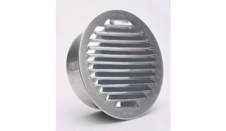 GRILLE METAL ROND D80 ALU
