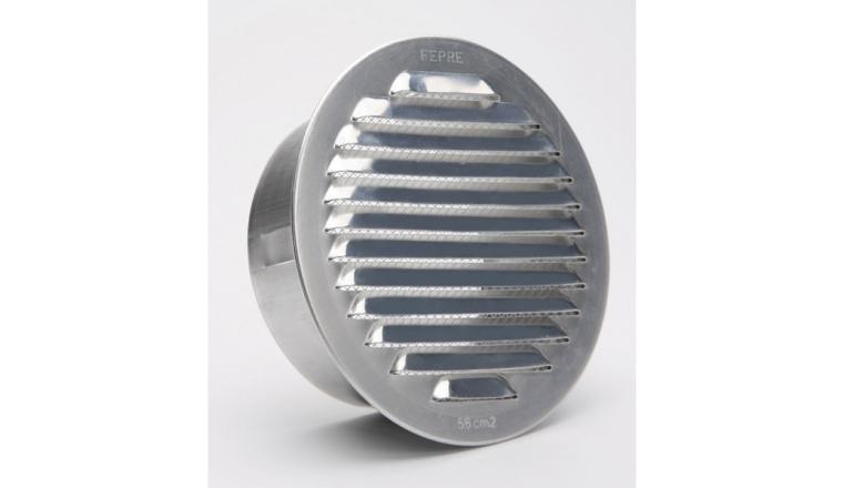 GRILLE METAL ROND D80 ALU