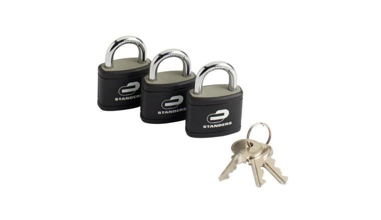 CADENAS A CLE STANDERS FONTE LONGUEUR 35 MM LOT DE 3