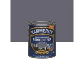 PEINTURE FERRONNERIE HAMMERITE BRIL 750ML GRIS ANT
