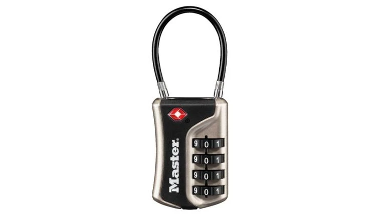 Cadenas pour bagages certifié TSA 36mm anse flexible Master Lock 4697EURDNKL