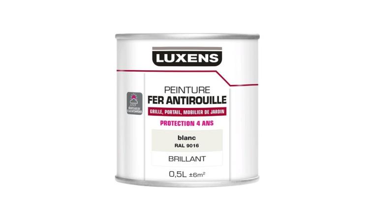 PEINTURE FER BLANC BRILLANT 0.5L LUXENS