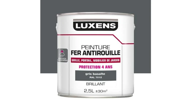 PEINTURE FER GRIS BRILLANT 2L5