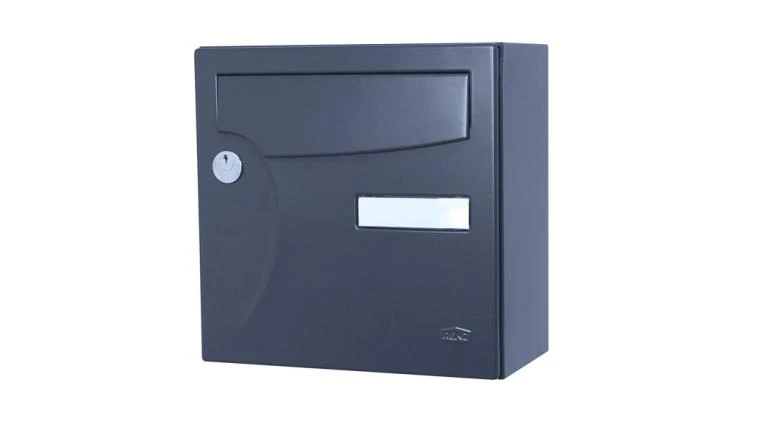 BOITE LETTRE ANIMATION COMPACT 1 PORTE ANTHRACITE