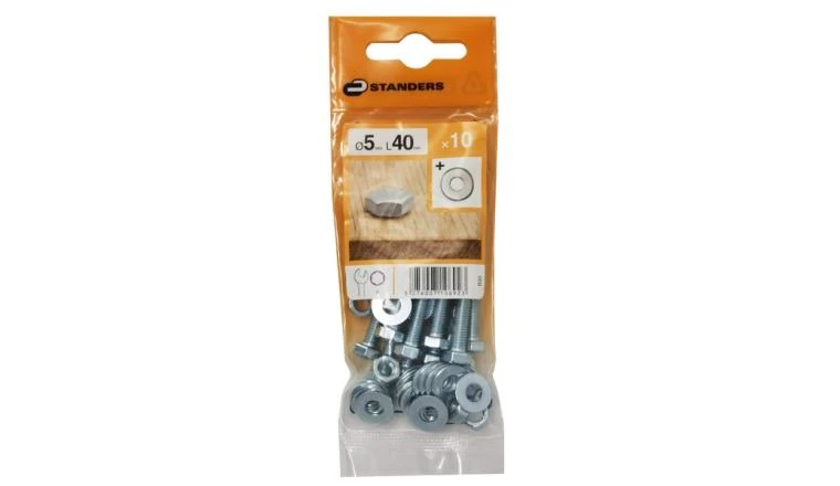 BOULON TH 5X40 ZN S10