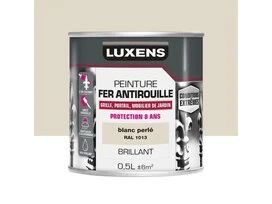 PEINTURE FER EXTERIEUR BLANC PERLE BRILLANT 0.5L