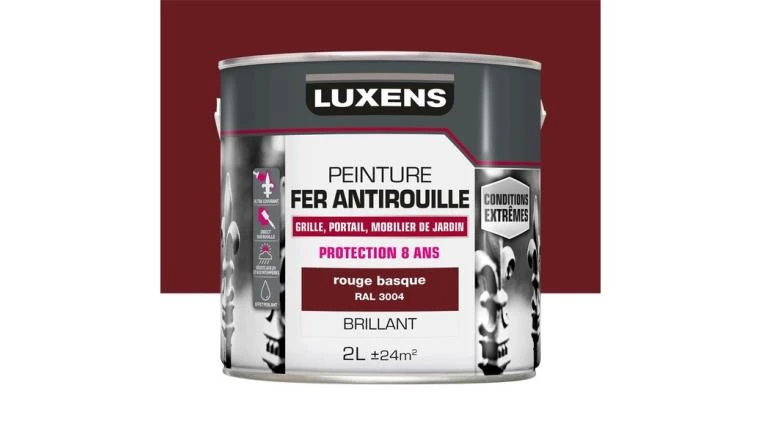 PEINTURE FER CE ROUGE BRIL 2L