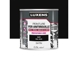 PEINTURE FER EXTERIEUR NOIR SATINE 0.5L