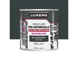 PEINTURE FER EXTERIEUR GRIS ANTHRACITE BRILLANT 0.5L