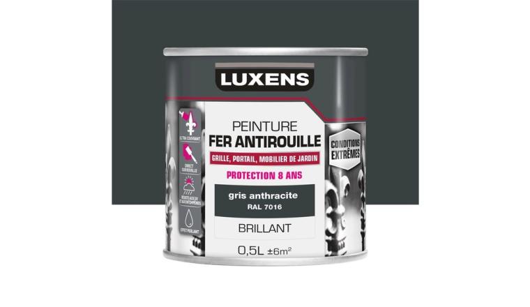 PEINTURE FER EXTERIEUR GRIS ANTHRACITE BRILLANT 0.5L