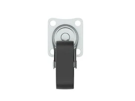 ROULETTE PIVO PLATINE NOIR DIAMETRE 30MM