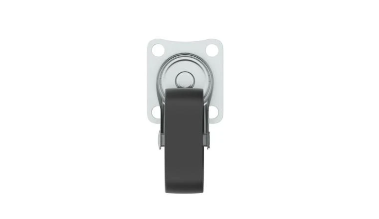 ROULETTE PIVO PLATINE NOIR DIAMETRE 30MM
