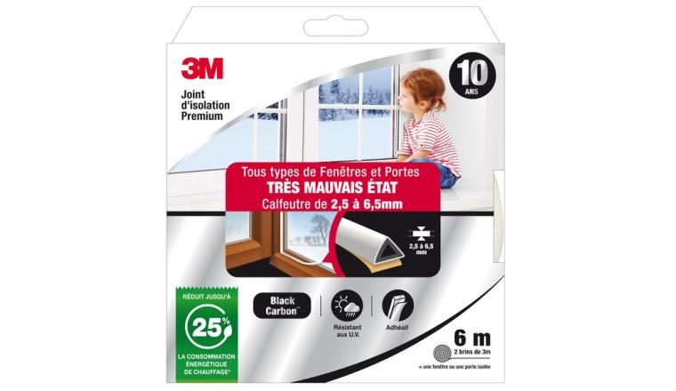 JOINT ISOLANT DE PORTES ET FENETRES IMPORTANT 7M50 BLANC
