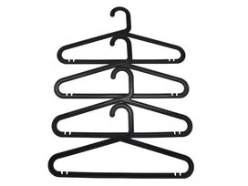 CINTRES PLASTIQUES NOIR LOT 4