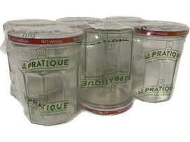 CONFITURIER 385ML D82MM COUVERCLE DECORE LE PRATIQUE PACK 6