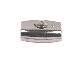 SERRE CORDE PLAT ZAMAK POUR CORDE D2MM X2