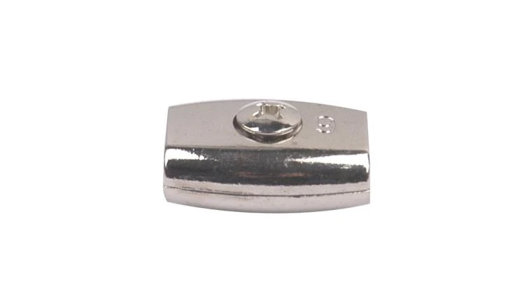 SERRE CORDE PLAT ZAMAK POUR CORDE D2MM X2