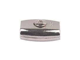 SERRE CORDE PLAT ZAMAK POUR CORDE D4MM X2