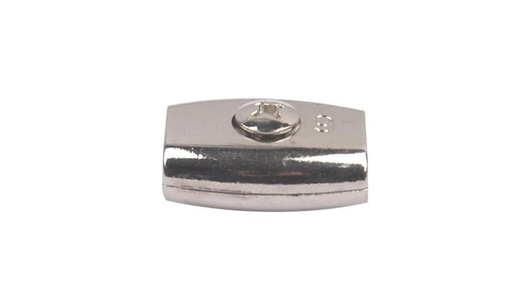 SERRE CORDE PLAT ZAMAK POUR CORDE D4MM X2