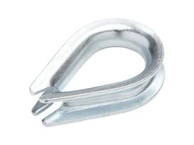COSSE-COEUR ACIER ZINGUE POUR CABLE DE 8MM STANDERS