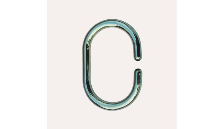 ANNEAU BARRE DOUCHE CHROME X12