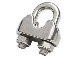 SERRE-CABLE ETRIER INOX A2 POUR CABLE 6MM X2
