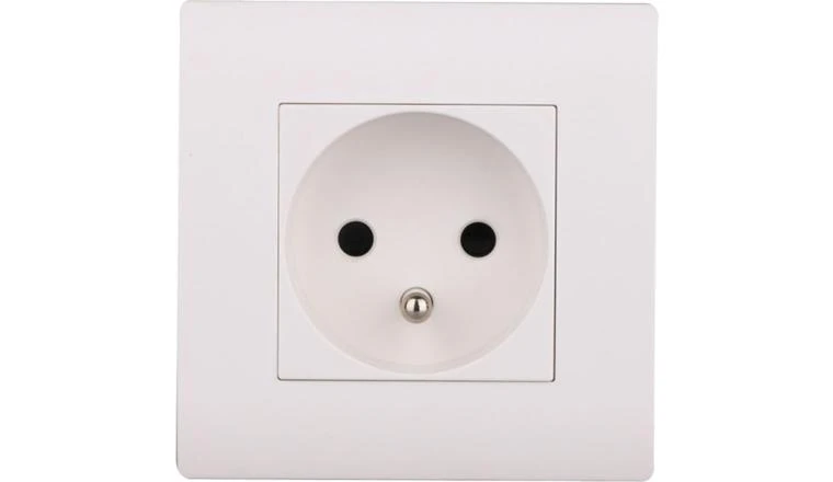 PRISE 2+T BLANC MIRAGE