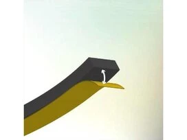 JOINT AX 1/4MM PVC NOIR 5M50