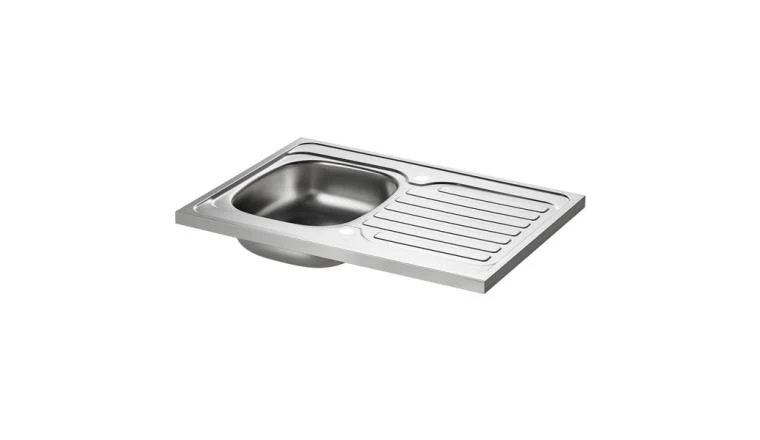 EVIER INOX POSER 1C+1EG 80X60