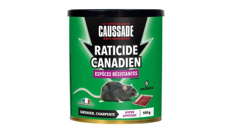 Anti nuisibles rats et souris charpente grenier 150gr Caussade