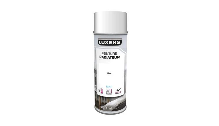 PEINTURE AERO RADIATEUR BLANC MAT 0.4L LUXENS