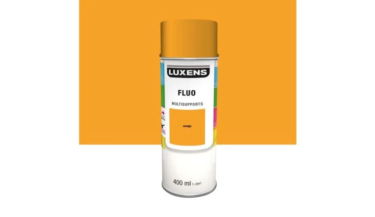 PEINTURE AERO ORANGE FLUO 0.4L LUXENS