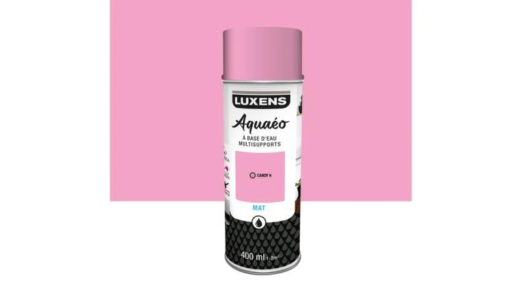 PEINTURE AERO ROSE MAT 0.4L LUXENS