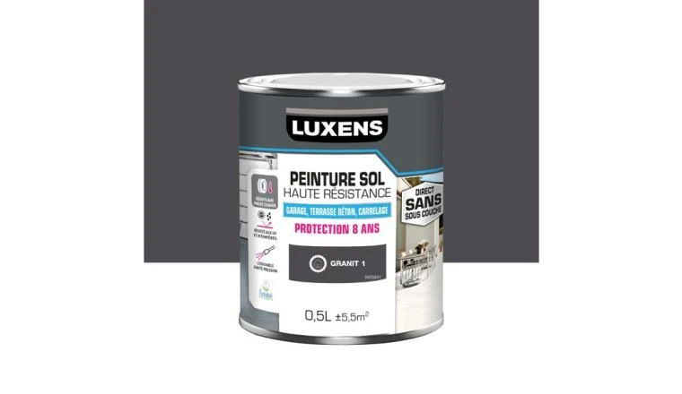 PEINTURE SOL HAUTE RESISTANCE LUXENS 0L5 GRANIT 1