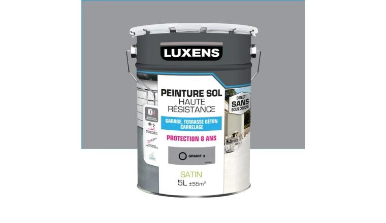 PEINTURE SOL GRIS GALET 3 5L