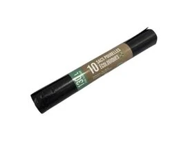 SACS-POUBELLE 130 L LIEN CLASSIQUE NOIR X10