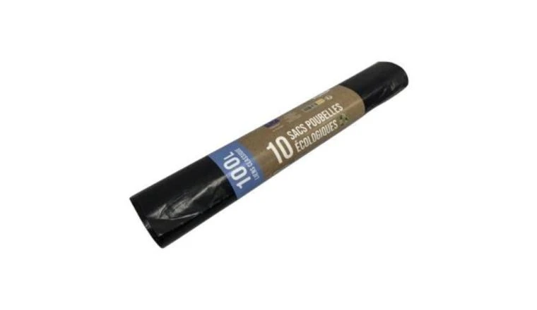 Lot de 10 Sacs Poubelle 100L Noirs