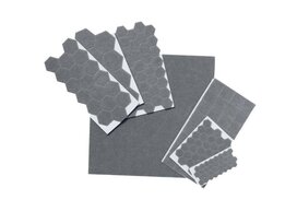 PATINS FEUTRE +CAOUTCHOUC ADHESIF BRUN 7T LOT DE 175