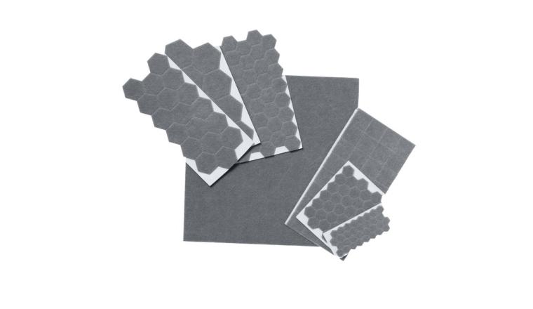 PATINS FEUTRE +CAOUTCHOUC ADHESIF BRUN 7T LOT DE 175