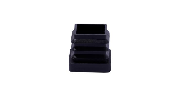 EMBOUTS PLASTIQUE STANDERS NOIR 25X25MM LOT DE 4