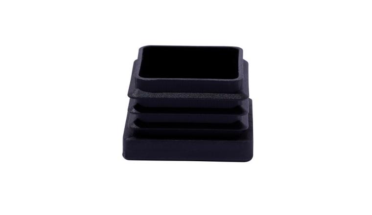 EMBOUTS PLASTIQUE STANDERS NOIR 40X40MM LOT DE 4