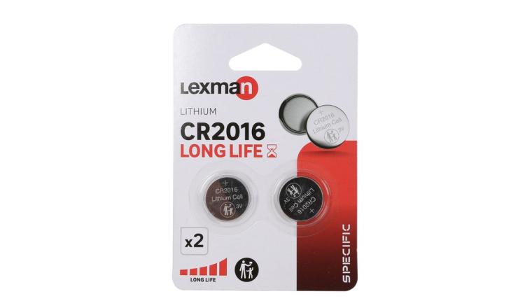 PILE BOUTON 3V CR2016 LOT DE 2