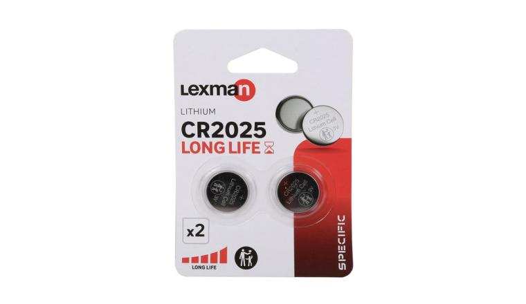 PILE BOUTON 3V CR2025 LOT DE 2 LEXMAN