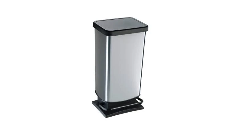 POUBELLE DE CUISINE PASO 40L CARBONE 