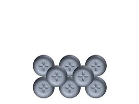 PATIN PTFE ADHESIF ALVEOLE GRIS D25 SB8