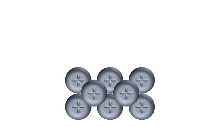 PATIN PTFE ADHESIF ALVEOLE GRIS D25 SB8