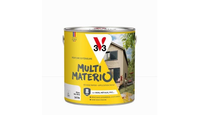 PEINTURE EXTERIEURE MULTIMATERIAUX BLANC SATIN V33 2L