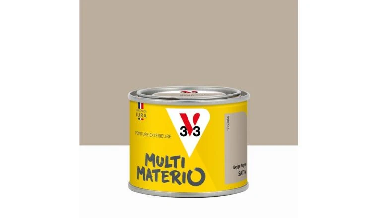 PEINTURE EXTERIEURE MULTIMATERIAUX BEIGE ARGILE SATIN V33 125ML